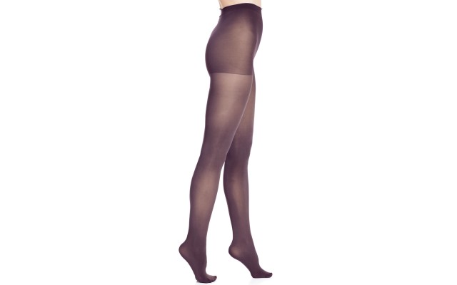  Silk Reflections Women’s  Matte Opaque Tights with Control Top, Black, Small