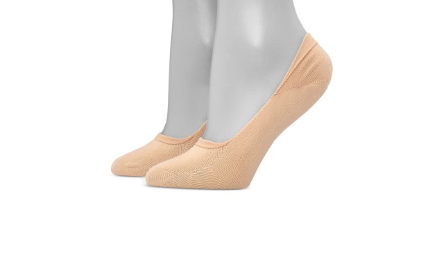  Women’s 2-Pk. Lightweight Invisible Sock Liners (Beige, 5-9)