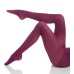  Women’s  Opaque Tights ( Plum Purple, Small)