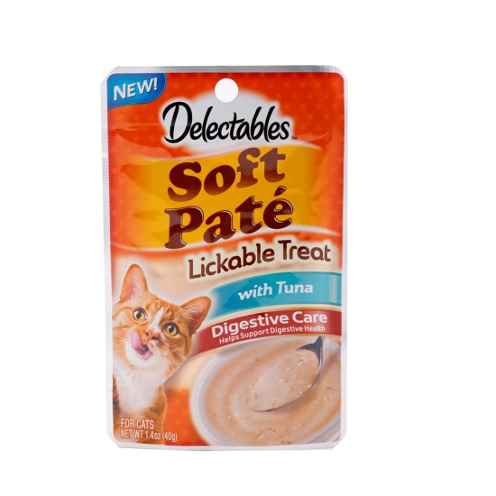  Delectables Soft Pate Tuna Digestive Care Cat Treats 12 pack