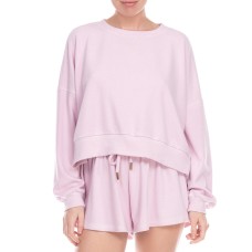Honeydew Women’s Fool For Fall Jersey Pajama Sweatshirt (Pink, X-Small)