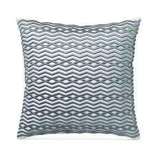 Hotel Collection Diamond Stripe Decorative Pillow (Gray, 18×18 )