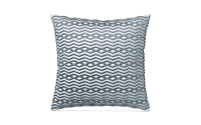  Diamond Stripe Decorative Pillow (Gray, 18×18 )