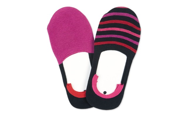  2-Pk. Women’s Sneaker Liner Socks, Purple, One Size