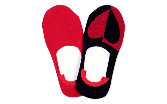  2-Pk. Women’s Sneaker Liner Socks, Red Hot, One Size