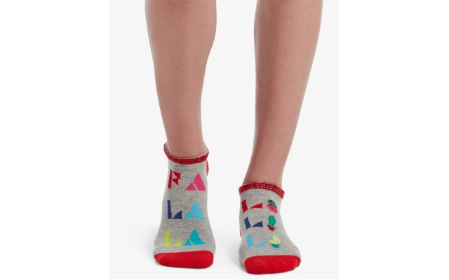  Footsie Socks Gift Box (Bright Blue, 9-11)