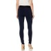  High-Waist Blackout Ponté-Knit Leggings (Navy, X-Small)