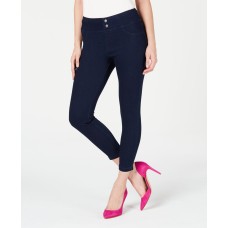 Hue Plus Women’s Original Stretchy Denim Capri Legging, (Navy, 2X-Large)