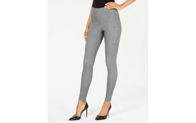  Soft Wool-Like Leggings (Pastel Gray, S)