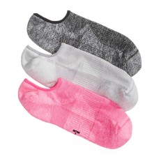 HUE Women’s Air Sleek Liner Socks with Cushion 3 Pair Pack (Yellow, 9-11)