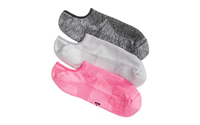  Women’s Air Sleek Liner Socks with Cushion 3 Pair Pack (Yellow, 9-11)