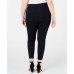  Women’s Extreme Zip Hem Denim Leggings (Blue, Medium)