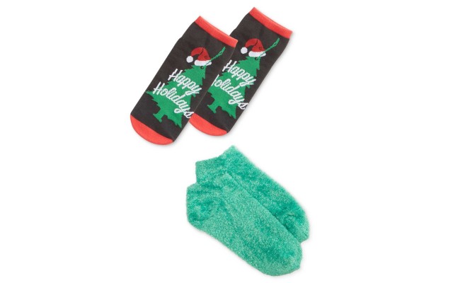  Women’s Footsie Ankle Sock Gift Box Set (Black, One)