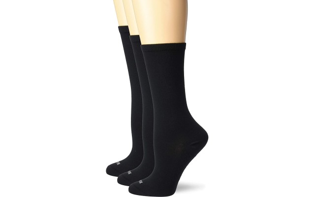  Women’s Massaging Sole Socks (Black, 9-11)