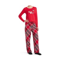 Hue Women's Matching Pajama Set (Red), Red, Large