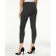  Women's Original Denim Laced-Up Skimmer Leggings, Dark Gray, Medium