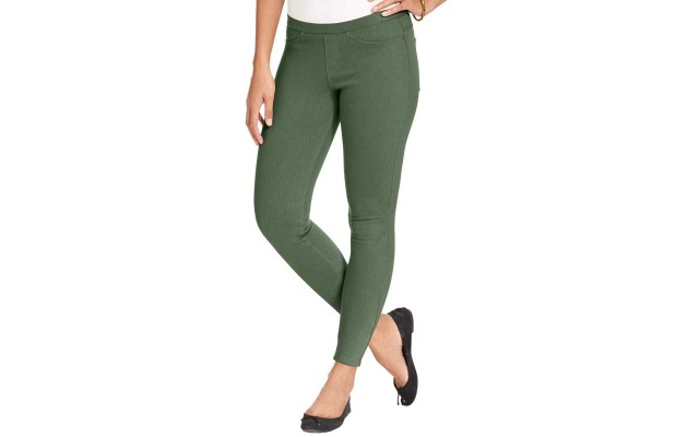  Women’s Original Denim Leggings (Shadow Olive, 3X)