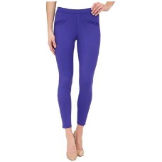 HUE Women’s Satin Jersey Skimmer Leggings (Purple Reign, XS)
