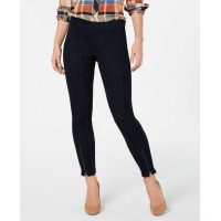 HUE Women’s Seamed Zip Skimmer Leggings, Navy, X-Small
