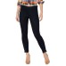  Women’s Seamed Zip Skimmer Leggings, Navy, X-Small