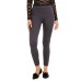  Womens Solid Cozy Lined Seamless Leggings, Cobblestone, Medium / Large