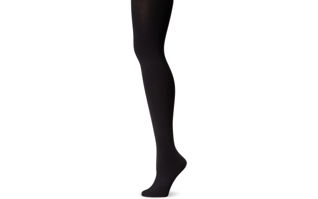  Womens StyleTech Blackout Opaque Tights Style, Black, 5