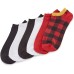  Women’s Supersoft No Show Liner Socks 6 Pair Pack, Deep Red, 9-11