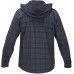  Men’s Crowley Washed Hooded Long Sleeve Shirt (Blue, XXL)