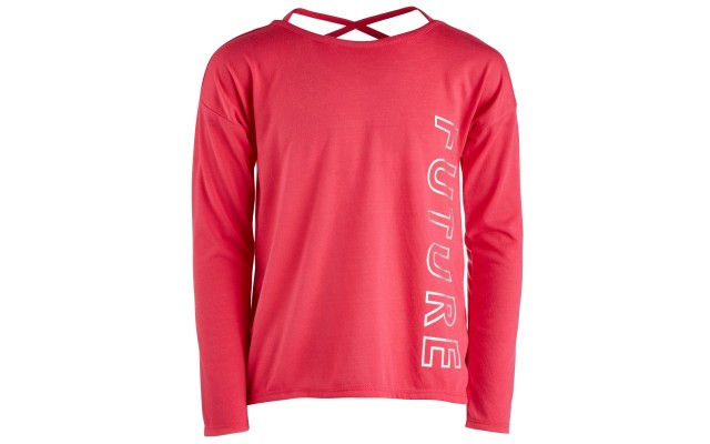  Big Girls Graphic-Print Strappy-Back T-Shirts, Future Pink, X-Large