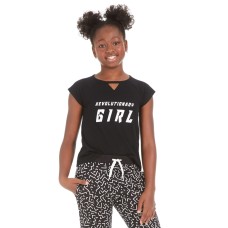 Ideology Big Girls Keyhole-Cutout Graphic-Print T-Shirts