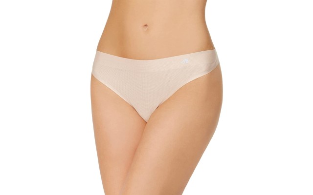  Intimates Beige Everyday Thong (Beige, Small)