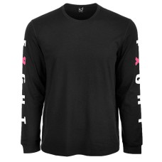 Ideology Men’s Breast Cancer Awareness Graphic Long-Sleeve T-Shirt (Black, XL)