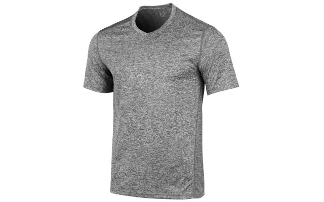  Men’s V-Neck Mesh-Back Performance T-Shirts( Dark Gray,S)