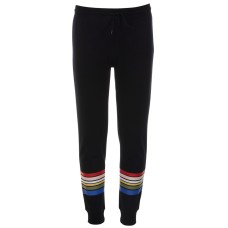 Ideology Women’s Big Girls Striped Sweatpants (Black, M)