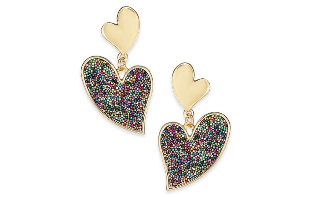 INC Gold-Tone Multicolor Bead Drop Earrings
