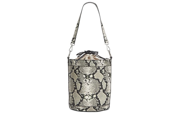  Ajae Snake Bucket Bag, Beige