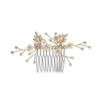 INC International Concepts Crystal & Imitation Pearl Small Hair Comb