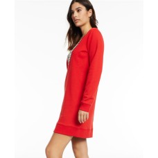 INC International Concepts CULPOS x INC Embellished V-Neck Sweater Dress