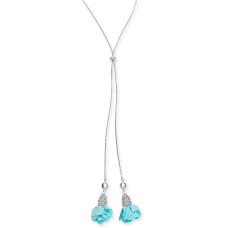 INC International Concepts  Fabric-Flower 37″ Lariat Necklaces