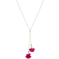 INC International Concepts  Fabric-Flower 37″ Lariat Necklaces