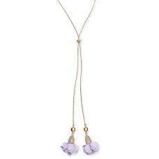 INC International Concepts  Fabric-Flower 37″ Lariat Necklaces