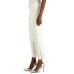  Faux-leather Culotte Pants (White), White, 10