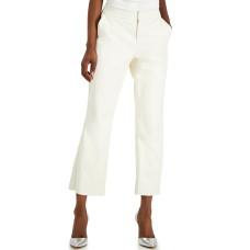 Inc International Concepts Faux-leather Culotte Pants (White)