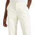  Faux-leather Culotte Pants (White), White, 10