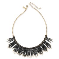 INC International Concepts Gold-Tone Beaded Fringe Statement Necklace(16+3)