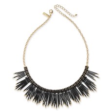 INC International Concepts Gold-Tone Beaded Fringe Statement Necklace(16+3)