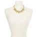  Gold-Tone Pave Link Statement Necklace, 18″ + 3″ extender
