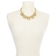  Gold-Tone Pave Link Statement Necklace, 18″ + 3″ extender