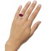  Gold-Tone Pavé & Stone Statement Rings, Pink, 9