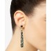  Gold-Tone Stone & Glitter Resin Linear Drop Earrings